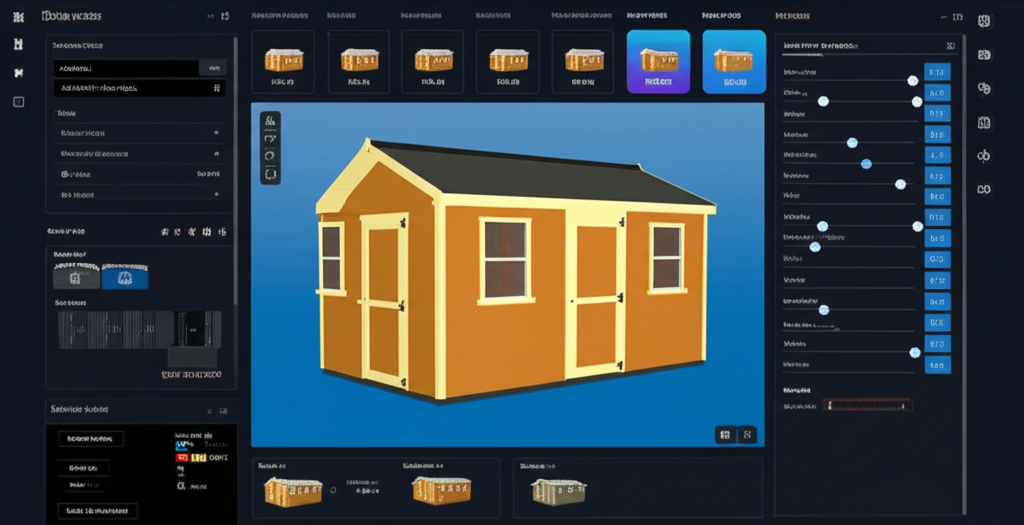 3D Shed Configurator Interface